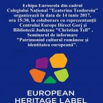 Seminar Patrimoniul cultural românesc și identitatea europeană